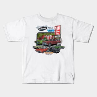 Tom Senko Legacy Cars Sun Drive Inn Kids T-Shirt